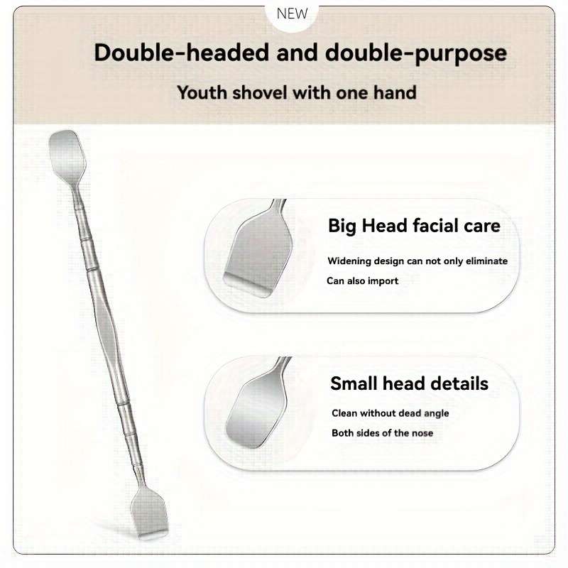 A Stainless Steel Blackhead Cleaning Tool