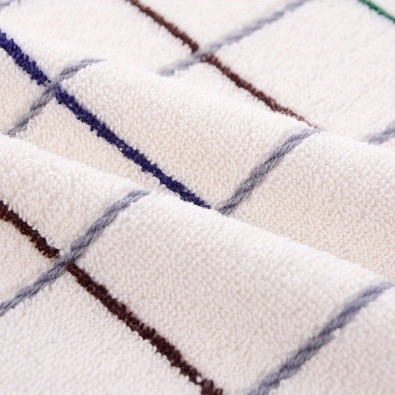 1Pc Plain Cotton Square Towel, Face Towel, Soft And Absorbent