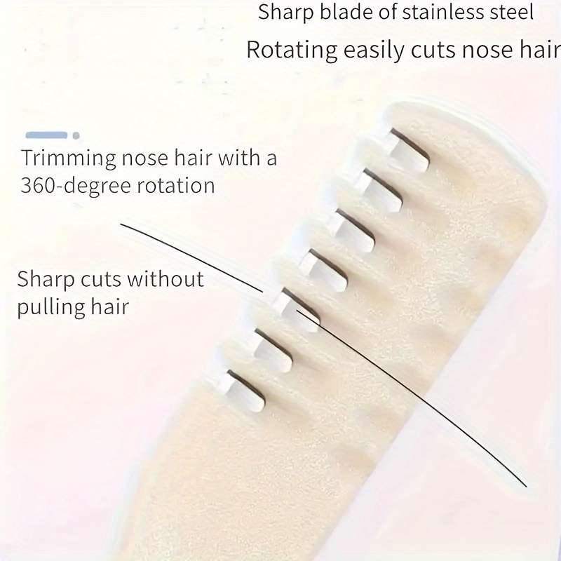 3pcs Gentle And Pain-Free Nose Hair Trimmer Set For Men And Women