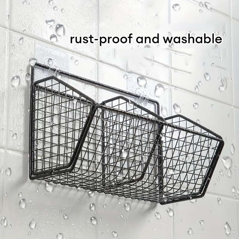 1pc Wall-Mounted Kitchen Storage Basket