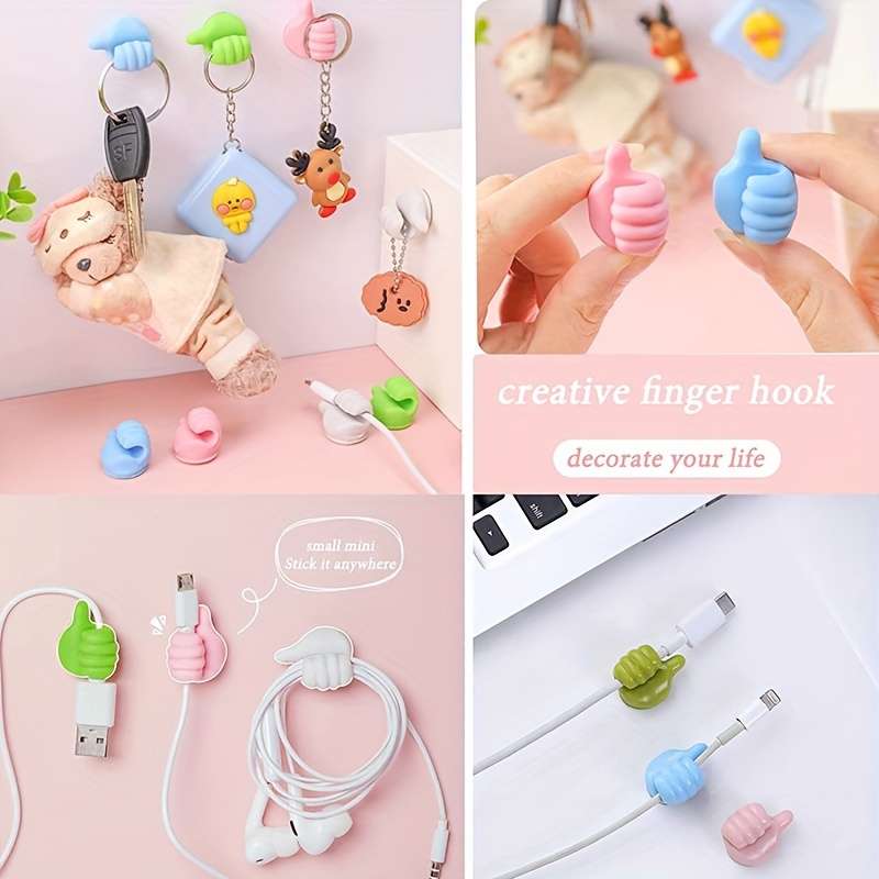20pcs Value Pack Multifunctional Thumb Wall Hooks