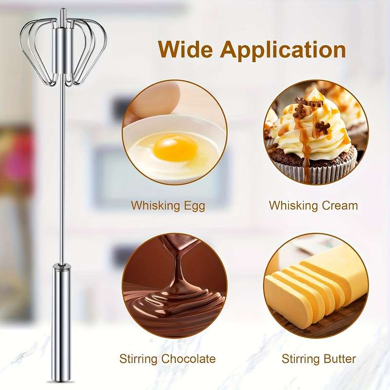 Stainless Steel Multi-Function Whisk And Milk Frother,