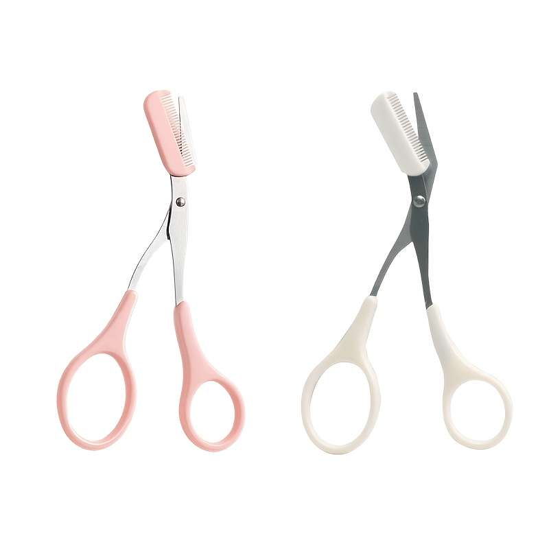 Stainless Steel Eyebrow Razor With Comb - Dual-Use