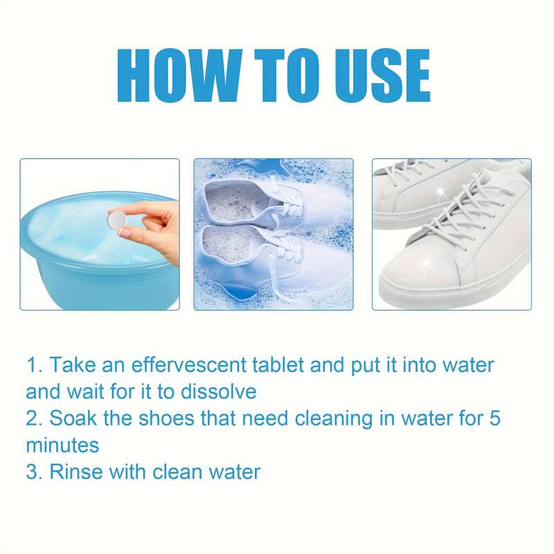 White Shoes Cleaning Tablets Portable Independent Packaging