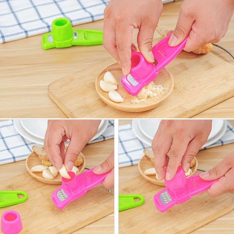 Rose Red Ergonomic Garlic Press
