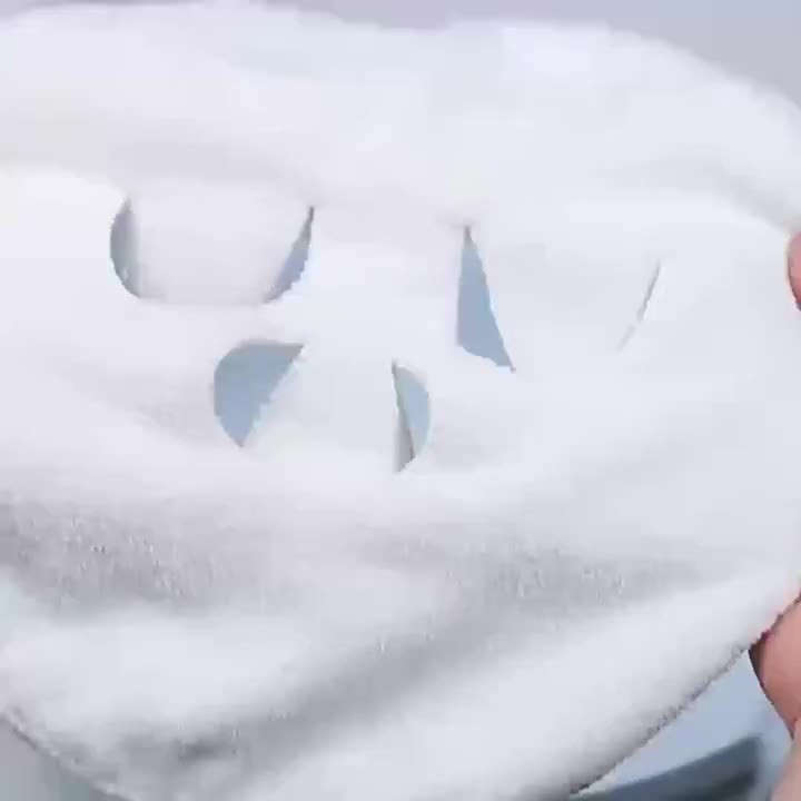 1pc Reusable Hot And Cold Facial Mask Towel For Skin Care