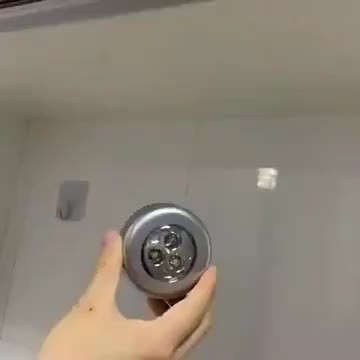 3 Led Touch Light Round, Stick-On Cabinet Night Light