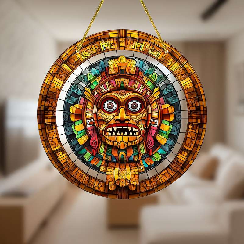 Bohemian Stained Glass Style Acrylic Sun Catcher