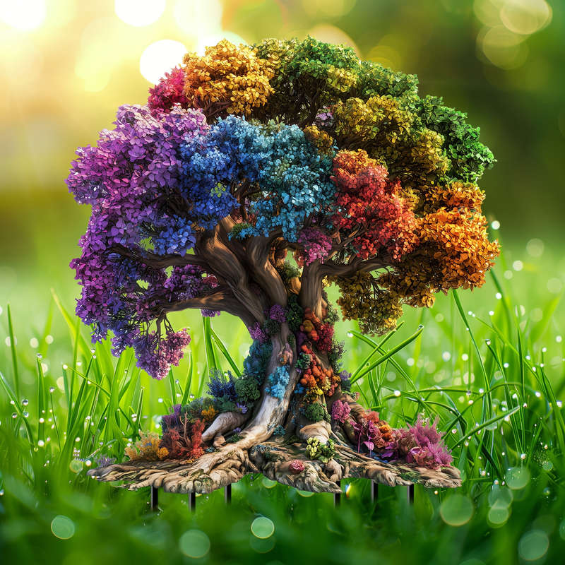 Tree Of Life Acrylic Garden Stake