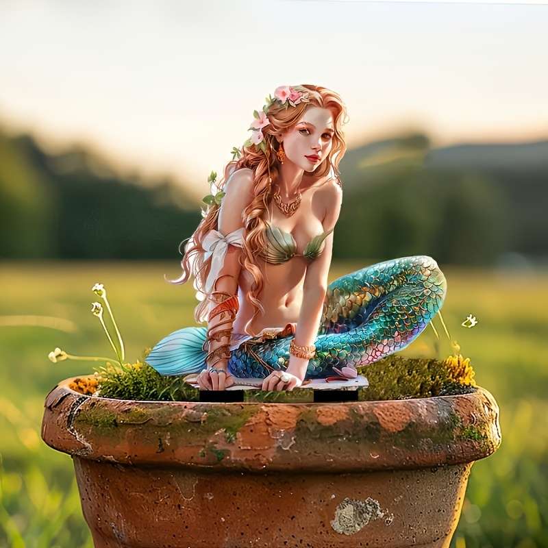 3pcs Artistic Mermaid Garden Decoration Stake