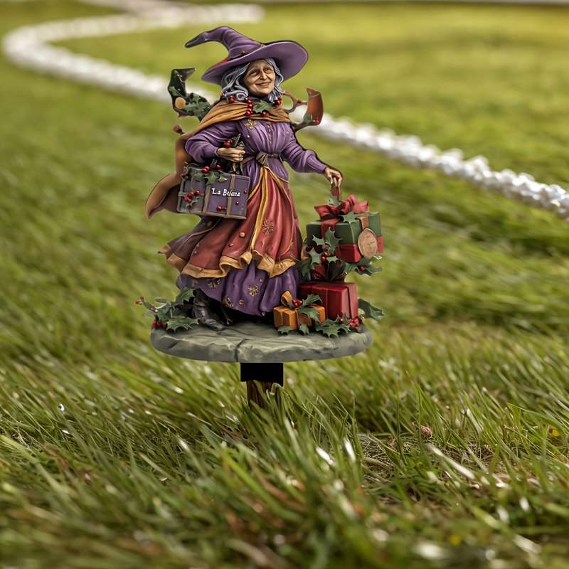 Bohemian Witch Acrylic Garden Stake For Yard