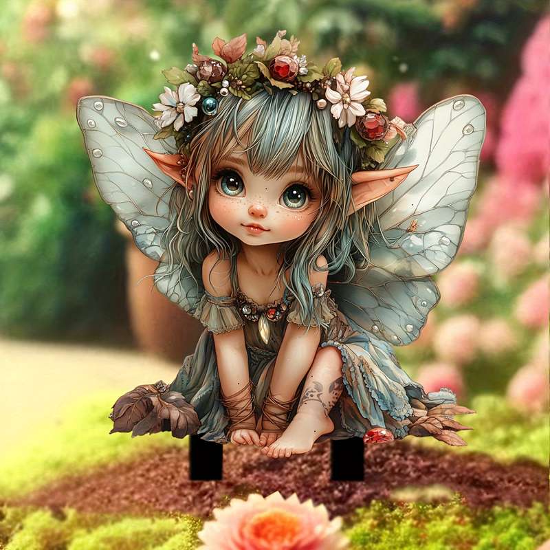 Bohemian Spirit Fairy Acrylic Garden Stake