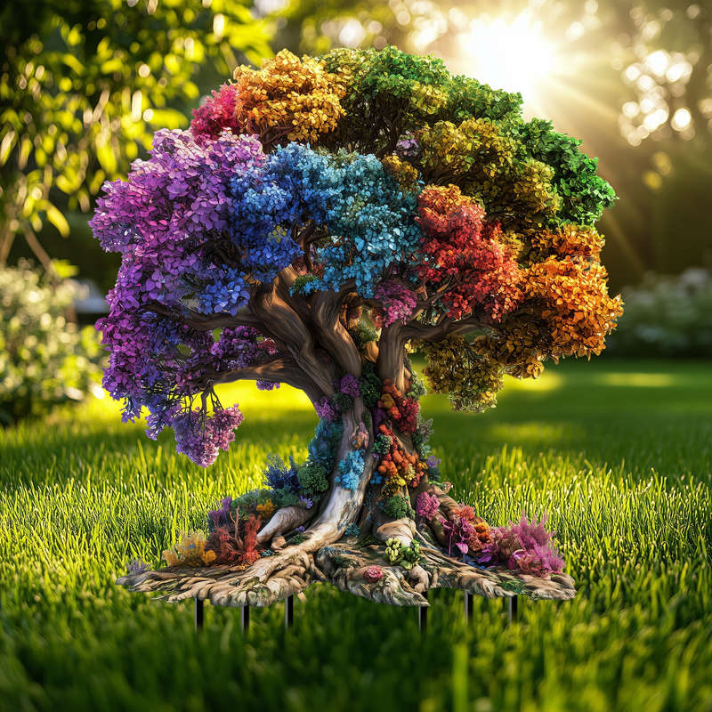 Tree Of Life Acrylic Garden Stake
