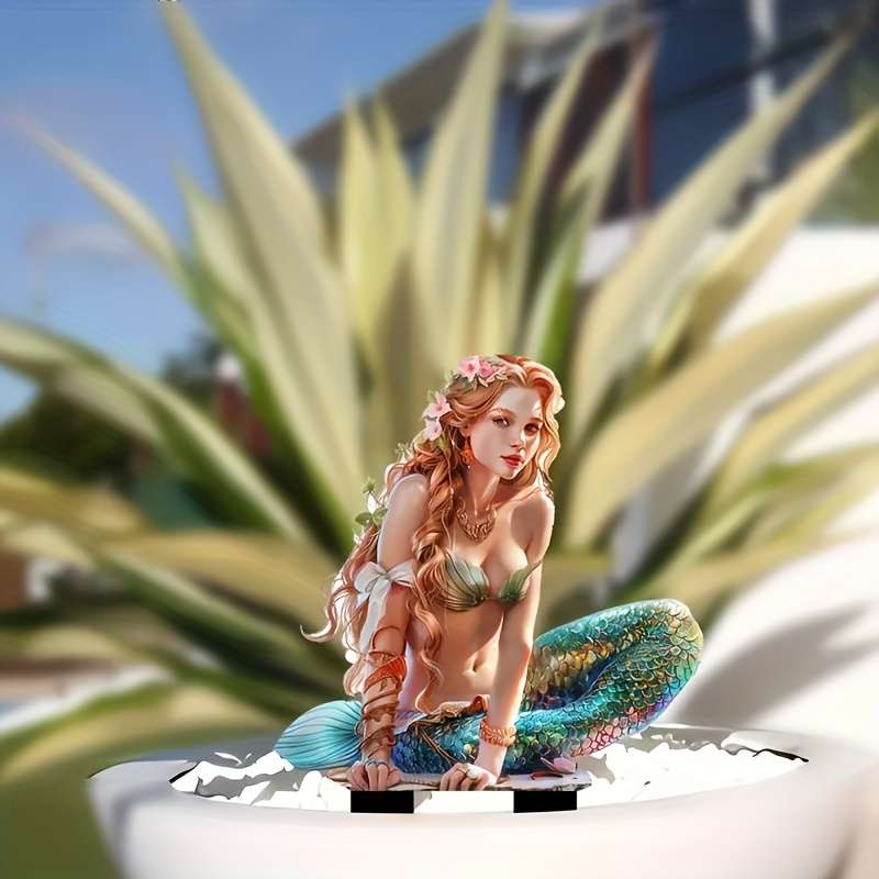 3pcs Artistic Mermaid Garden Decoration Stake