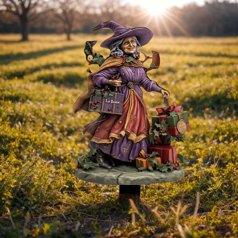 Bohemian Witch Acrylic Garden Stake For Yard