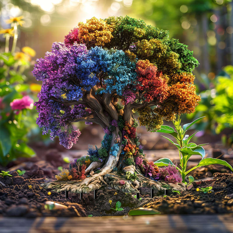 Tree Of Life Acrylic Garden Stake