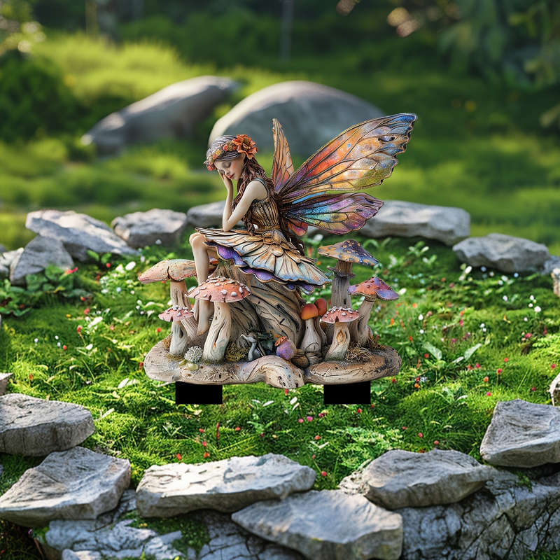 Boho Style Acrylic Fairy Garden Stake
