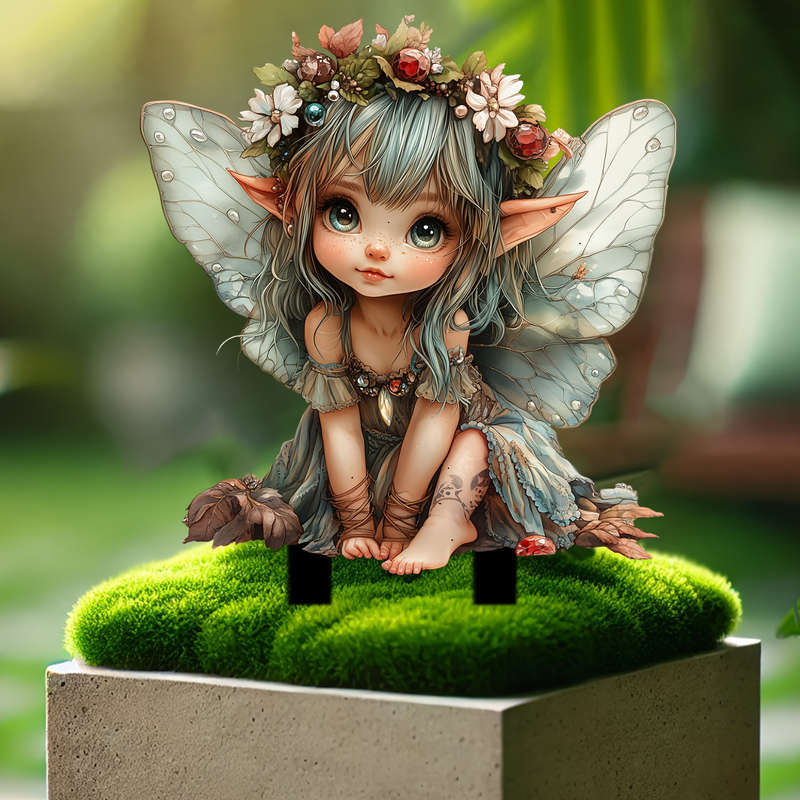 Bohemian Spirit Fairy Acrylic Garden Stake
