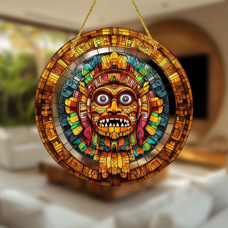 Bohemian Stained Glass Style Acrylic Sun Catcher