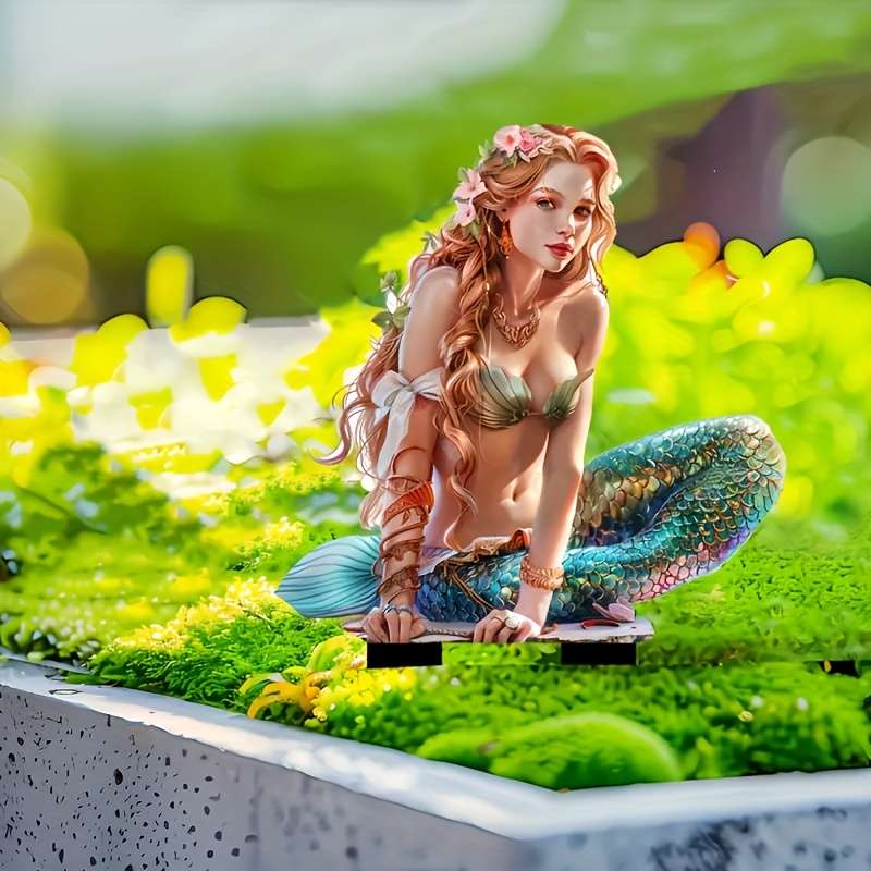 3pcs Artistic Mermaid Garden Decoration Stake