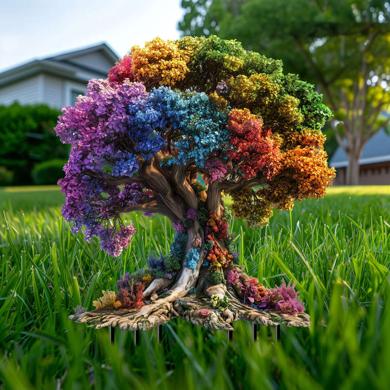 Tree Of Life Acrylic Garden Stake