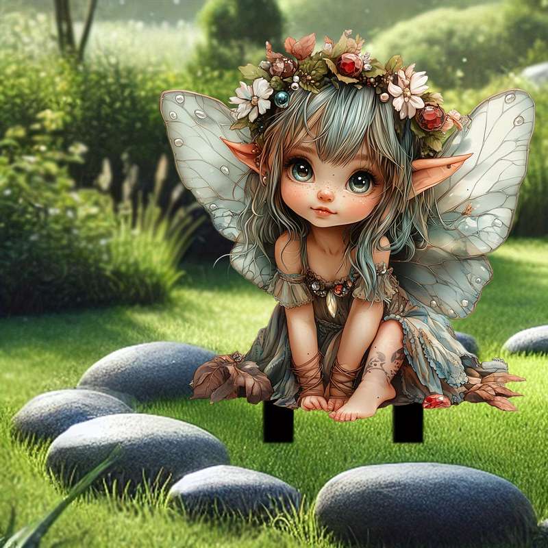 Bohemian Spirit Fairy Acrylic Garden Stake