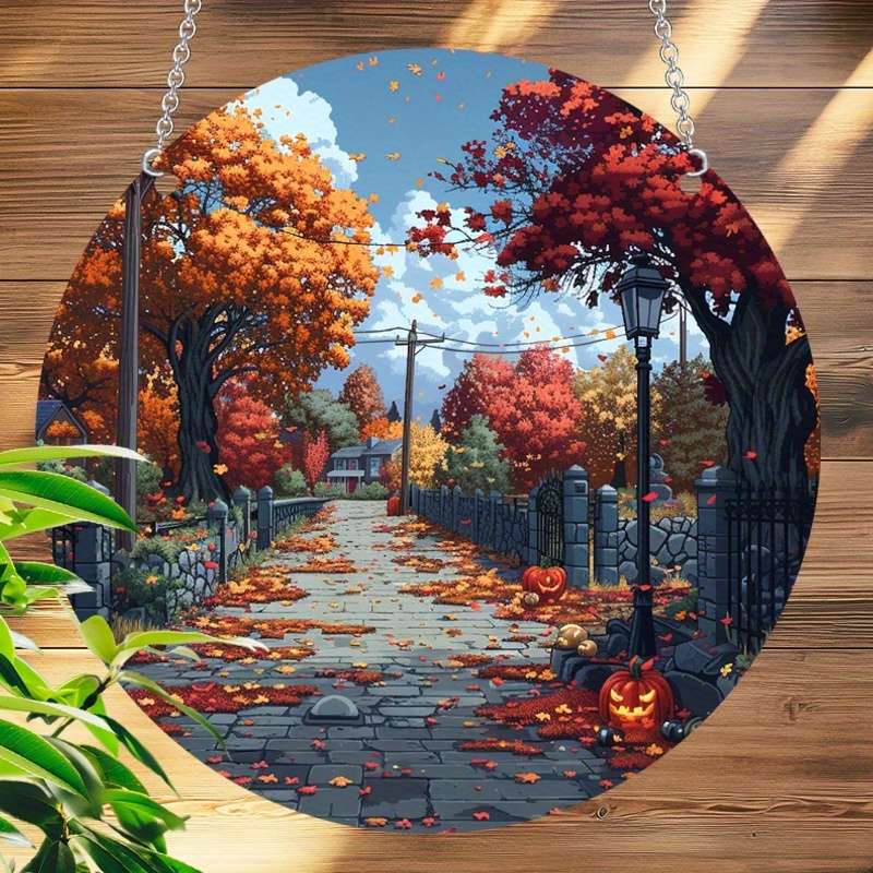 1pc Acrylic Sun Catcher 14.99cm - Bohemian Style Halloween Wall Hanging