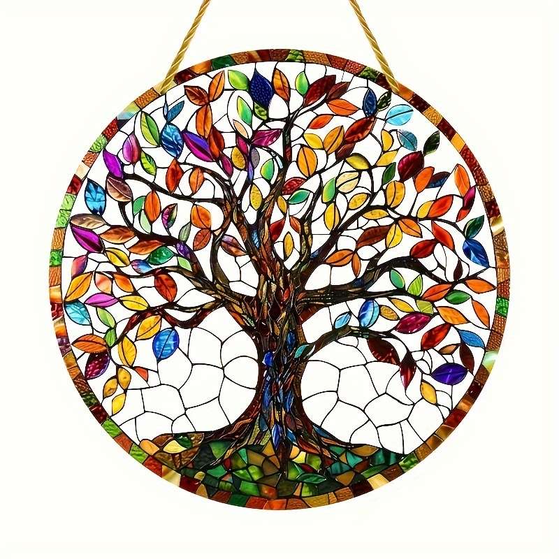 Acrylic Tree Of Life Sun Catcher - Hanging Outdoor Decoration