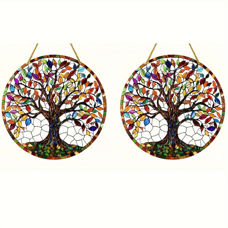 Acrylic Tree Of Life Sun Catcher - Hanging Outdoor Decoration