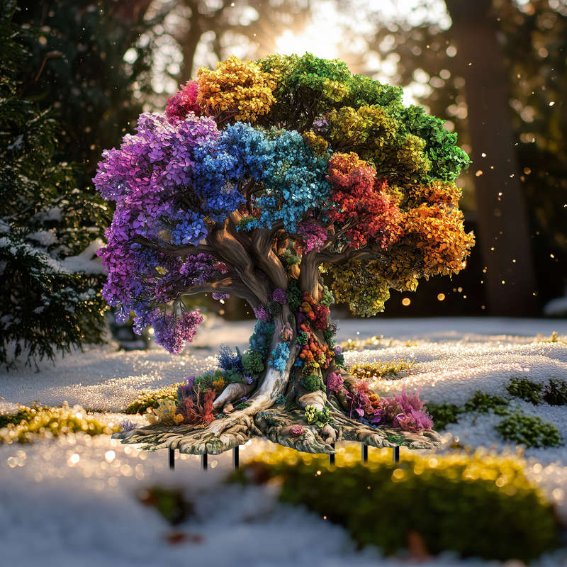 Tree Of Life Acrylic Garden Stake
