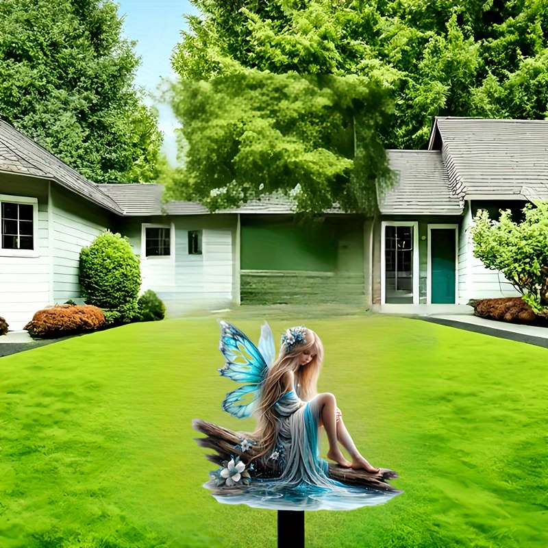 1pc Boho Butterfly Fairy Garden Stake