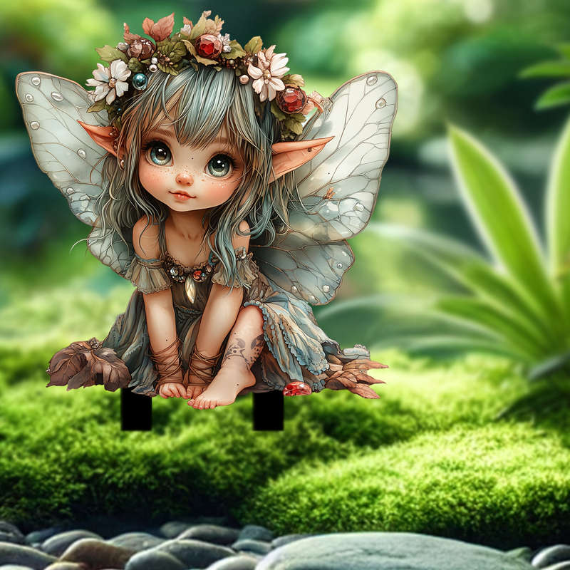 Bohemian Spirit Fairy Acrylic Garden Stake