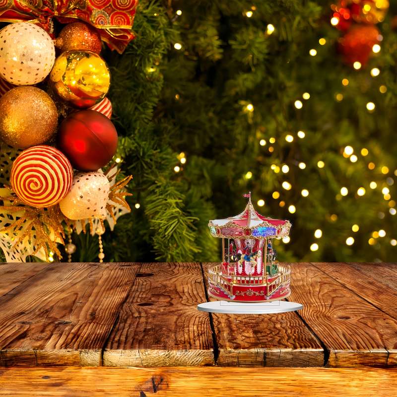 Bohemian Style Acrylic Carousel Desk Decor