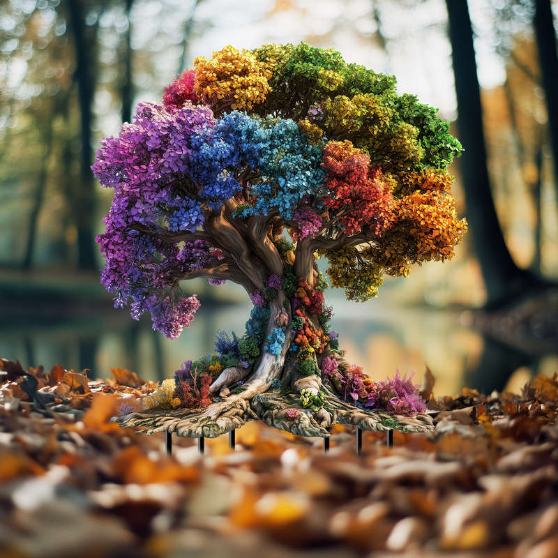 Tree Of Life Acrylic Garden Stake