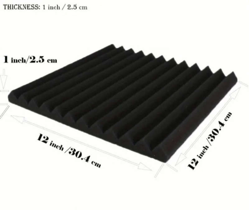 24 Pack Acoustic Soundproofing Foam Panels