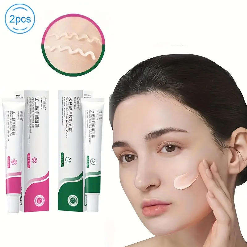 2 Pack Salicylic acid acne cream set