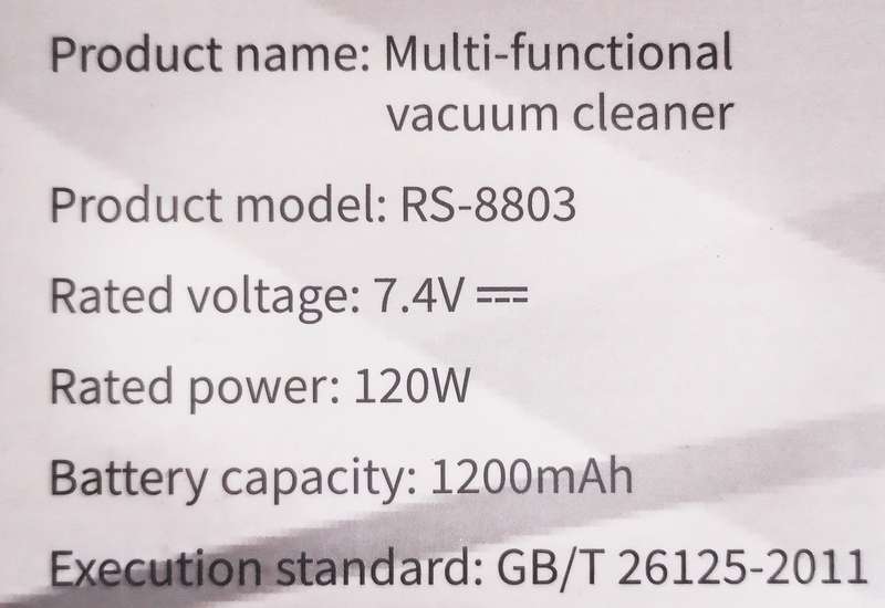 Rechargeable Cordless Vacuum Cleaner