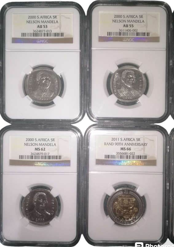 NGC Graded R5 Coins x 8