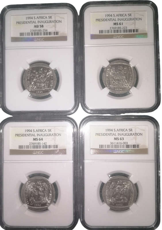 NGC Graded R5 Coins x 8