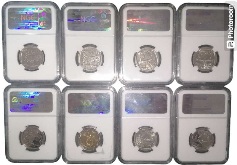 NGC Graded R5 Coins x 8