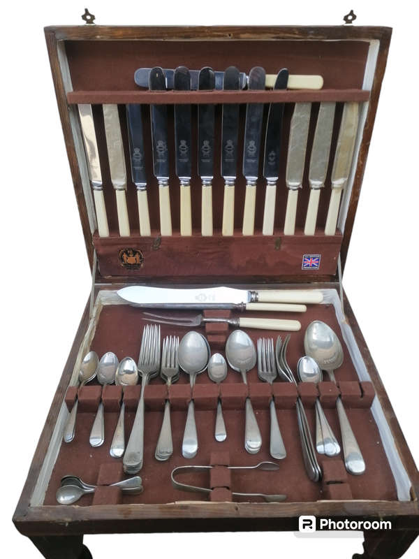52 Piece All British Sheffield Cutlery Set