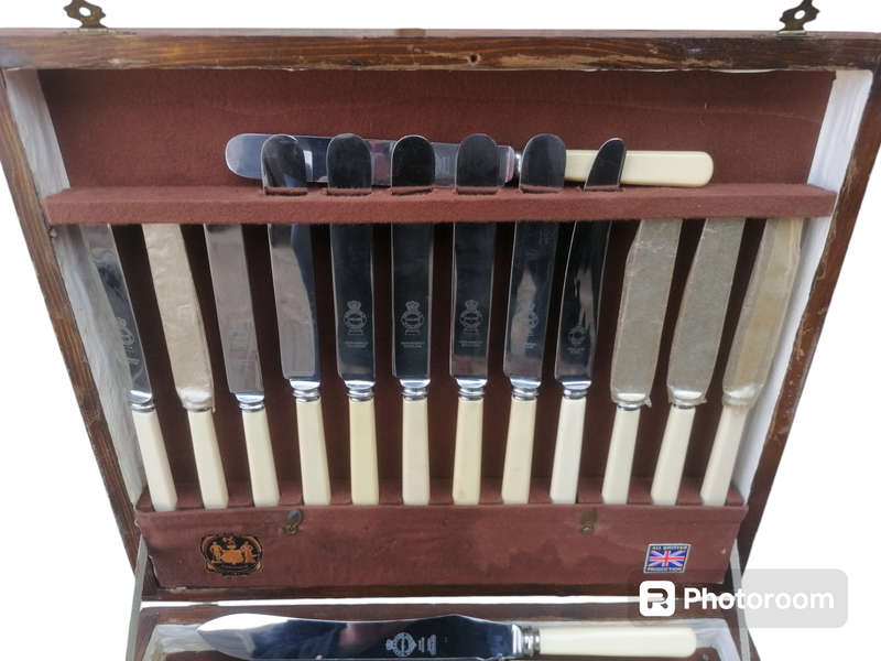 52 Piece All British Sheffield Cutlery Set