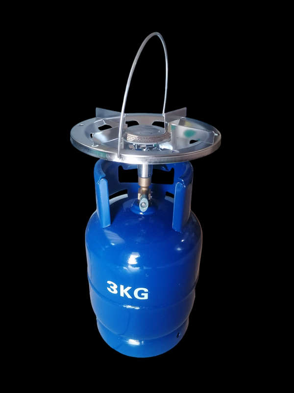 3kg Refillable Gas Cylinder + Cooker Top