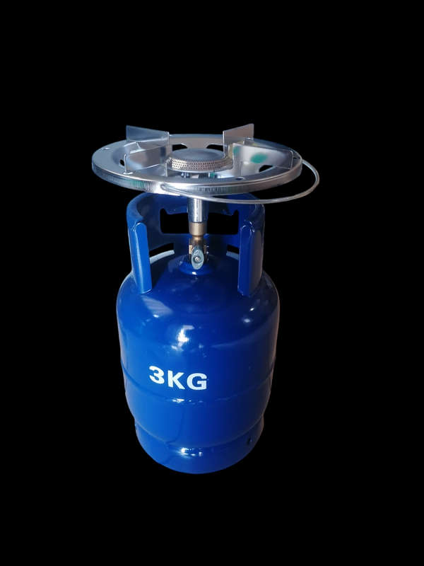 3kg Refillable Gas Cylinder + Cooker Top