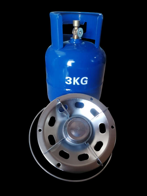 3kg Refillable Gas Cylinder + Cooker Top