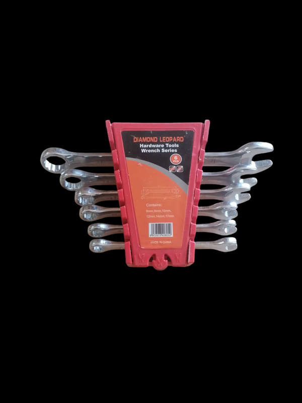 Brand New 6 Piece Spanner Set + Holder