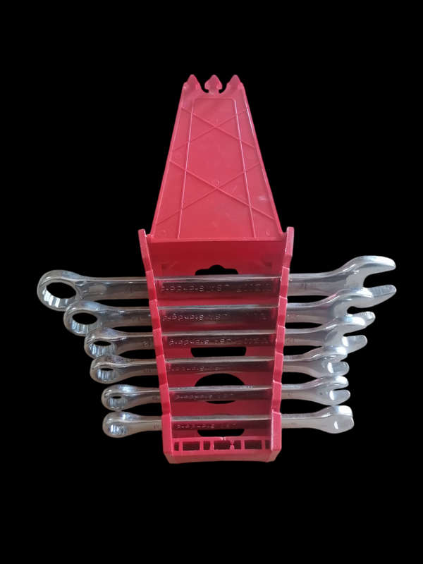 Brand New 6 Piece Spanner Set + Holder