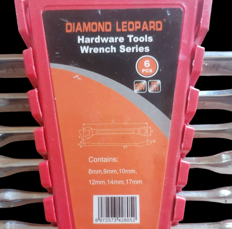 Brand New 6 Piece Spanner Set + Holder