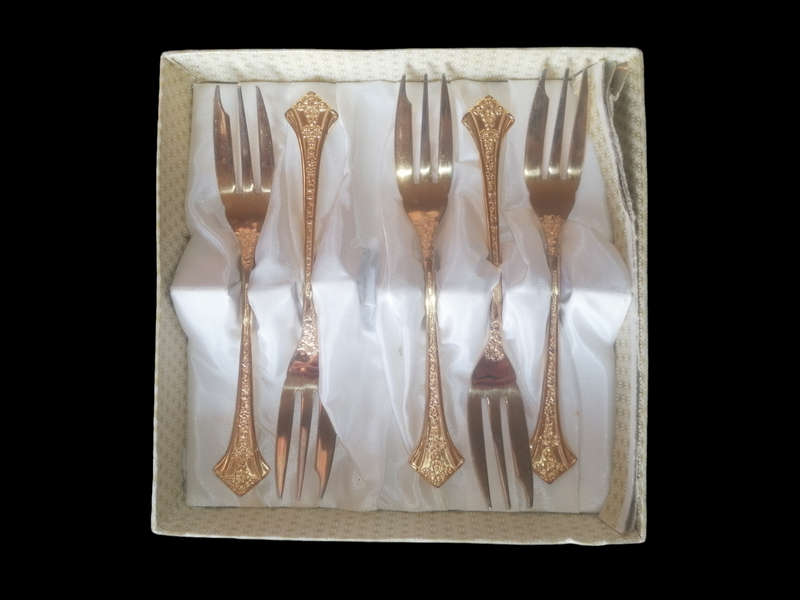 24 Carat Gold Plated Forks