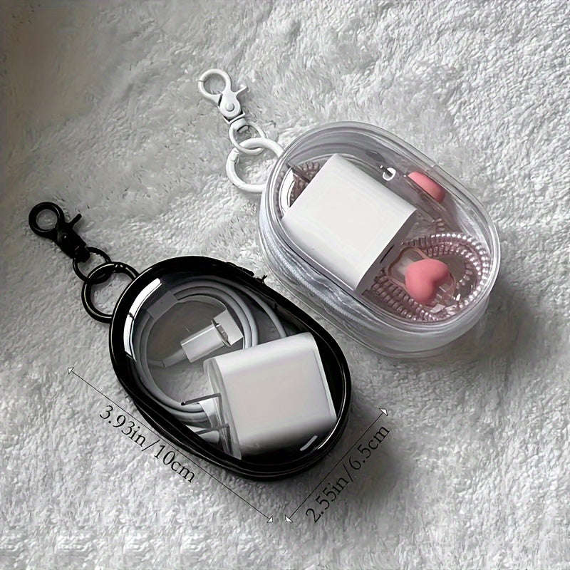 1pc Portable Pvc Cable Organizer Box